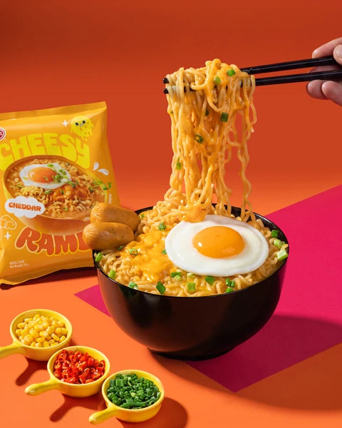 OTOKI Cheesy Ramen Cheddar Pack Of 5 π§π β serving suggestion, photo 3