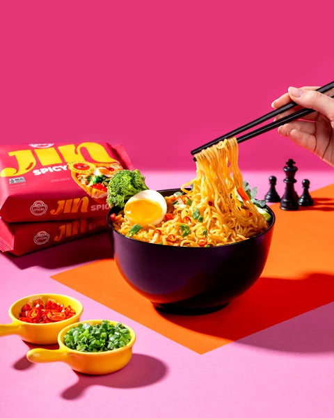OTOKI JIN Spicy Ramen Noodles Pack Of 5 πΆοΈπ β serving suggestion, photo 3