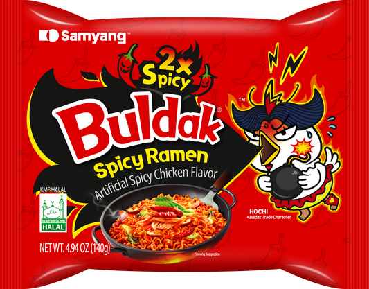 Samyang Buldak 2x Spicy Ramen — 140g product packaging