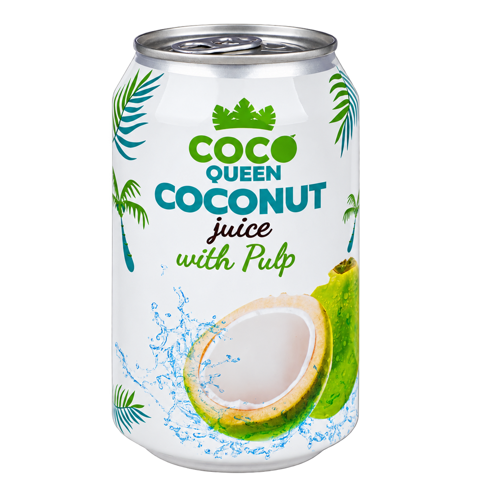 Coco Queen Coconut Juice with Pulp – 310ml packet