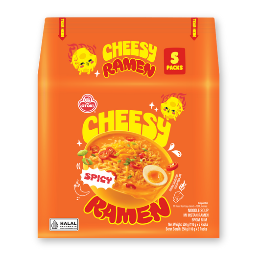OTOKI cheesy spicy five — original packaging with transparent background