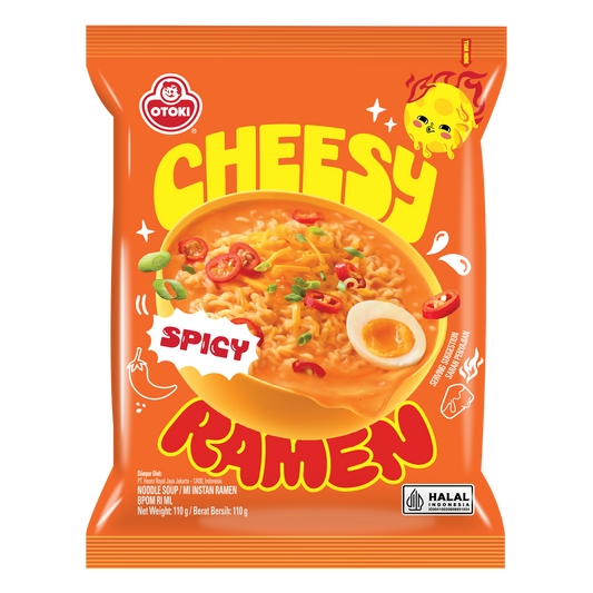 OTOKI cheesy spicy — original packaging with transparent background