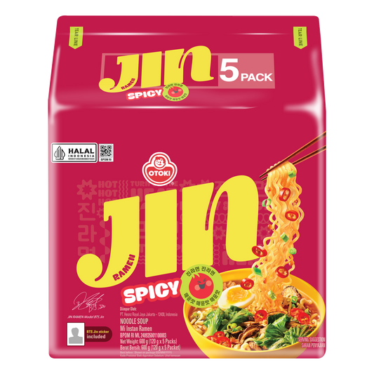 OTOKI jin spicy five — original packaging with transparent background