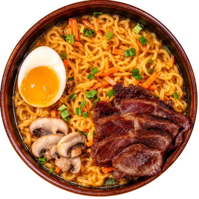 Prepared Jin Mild. Serving suggestion; toppings added.