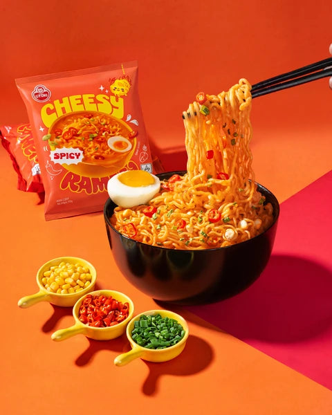OTOKI Cheesy Ramen Spicy Pack Of 5 🌶️🧀 — serving suggestion, photo 3