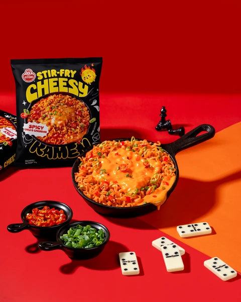 OTOKI Stir Fry Cheesy Ramen Spicy Pack Of 5 🌶️🧀 — serving suggestion, photo 1